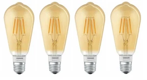 4x OSRAM SMART+ LED Filament Vintage Bluetooth E27 dimmbar EEK:F (Spektrum A-G) - Bild 1 von 7