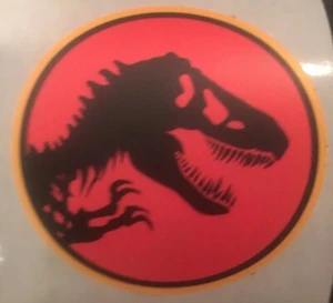 Jurassic World : Dominion Classic decal Sticker - T-REX 3 Inch DIA - Park - Picture 1 of 1