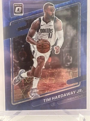 Tim hardaway jr. #42 2021-2022 blue prizm panini optic donruss dallas mavericks - Image 1 of 2