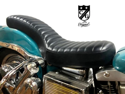 Corbin Gentry Tuck & Roll Seat Shovelhead Rigid 74” 4-Speed Dresser Dyna Glide - Image 1 of 4