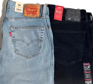 Nuevos pantalones de mezclilla para hombre LEVI'S 511/505 elásticos con cremallera frontal - ELECCIÓN talla/color - Imagen 1 de 5