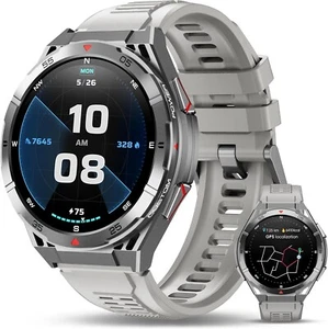 OUKITEL Reloj BT12 Inteligente Hombre con GPS, Smartwatch Hombre Deportivo Gris - Imagen 1 de 10