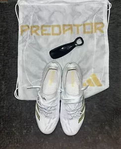 Adidas Predator 24 Elite LL FG White/gold Soccer Cleats Size 8.5 - Picture 1 of 10