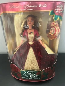 Disney Beauty & the Beast Belle Enchanted Christmas Holiday Princess Belle 1997 - Picture 1 of 3