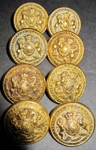 antik viktorianisch 8 KNÖPFE ROYAL MAIL STEAM PACKET COMPANY Schiff RMSP R.M.S.P. - Bild 1 von 8