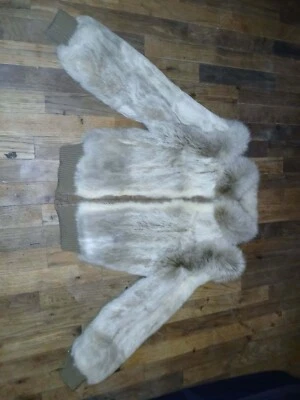 Vintage 80’s GDT Too Rabbit Fur Bomber Jacket - Image 1 of 2