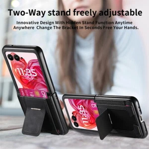 For Motorola Razr 60 50 Ultra 40 Stand Wallet Case with Card Holder Hybrid Cover - Picture 1 of 17