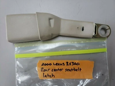 1999 2000 Lexus RX300 Rear Seat Belt Buckle Center  Ivory OEM - Image 1 of 4