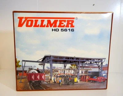 VOLLMER HO 5616 Steel Depot Kit Model Railroad Building Industrial Structure NEW - Image 1 of 4