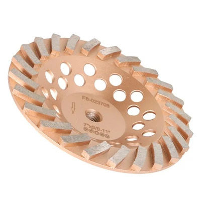 Muelas abrasivas turbo de 7" de diámetro 5/8" - 11" eje 24 para hormigón y mampostería Foto 1 de 4