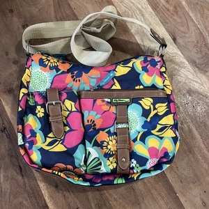 Lily Bloom Adjustable Canvas Hobo Crossbody Shoulder Bag Floral Fiesta - Picture 1 of 16
