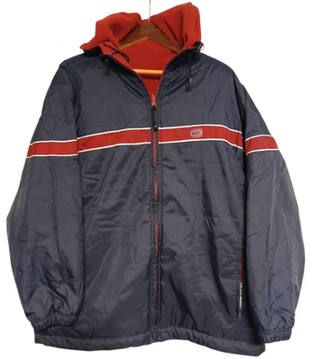 Abrigo Chaqueta De Colección Nike Reversible Con Capucha Cremallera Puffer Polar Para Hombre XL Foto 1 de 4
