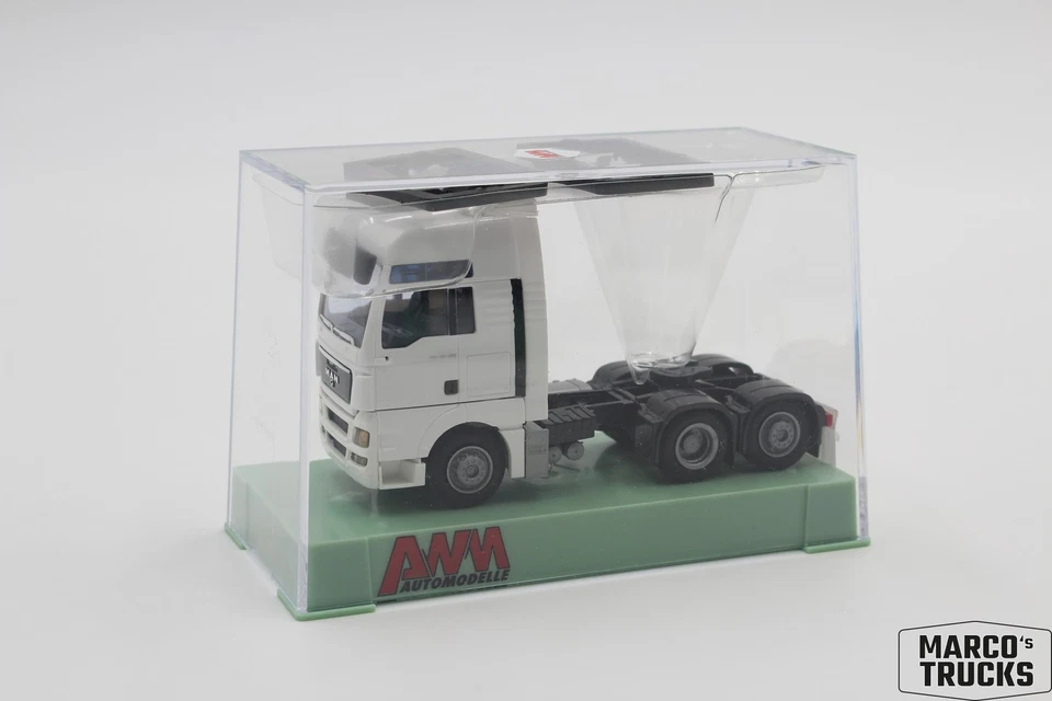 AWM MAN TGX XXL tractor unit with WLB 3-axle 6x2 white 8049.51 1:87 /AWN79 - Image 1 of 1