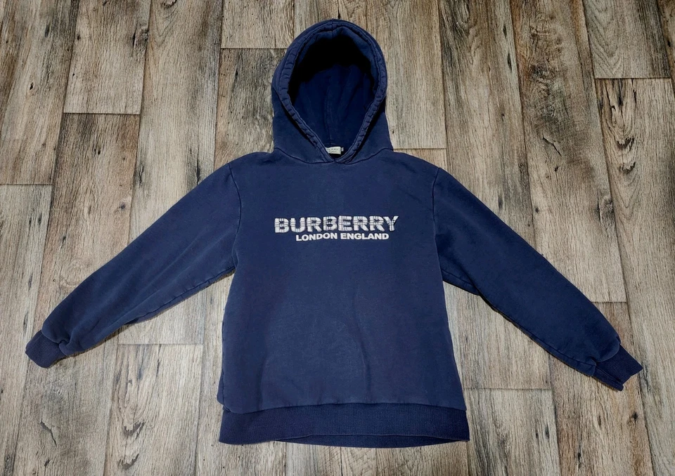 Burberry Hoodie Nova Check London Juniors 2XL 2X Large Logo Sweatshirt XXL Y2K - Image 1 of 4