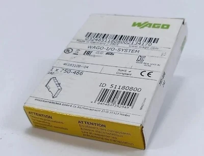 New in Box WAGO 750-466 2-Channel Analog Input PLC Module 750466 750-466 - Image 1 of 3