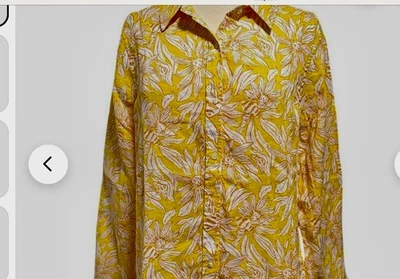 Túnica Resort Lilly Pulitzer Lynd blanca Lil Daffodil Hill XL nueva con etiquetas Foto 1 de 4