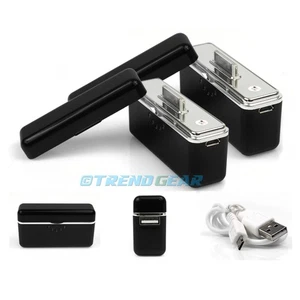 2 2800MAH BATTERIE EXTERNE NOIR CHARGEUR MOBILE USB IPHONE 4S 4 3GS IPOD CLASSIC - Photo 1 sur 1