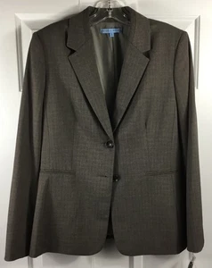 Antonio Melani Lyn Jacket & Eden Skirt Women’s 12 Striped Brown Retro Remix $298 - Picture 1 of 13