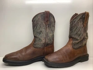 BOTAS VAQUERAS HOMBRE ARIAT ATS PUNTA CUADRADA MARRÓN TALLA 10.5 D - Imagen 1 de 9