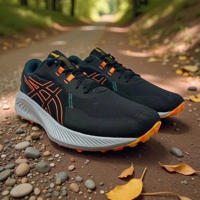 Tênis de corrida ASICS Gel Excite Trail 2 masculino preto laranja tamanho 12.5 - Imagem 1 de 4