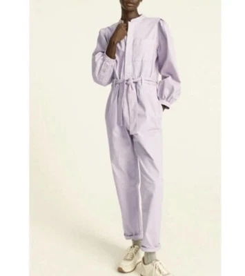 NUEVO CON ETIQUETAS J. Mono chino manga abullonada doble marfil cremallera pantalones largos mono talla 16 Foto 1 de 4