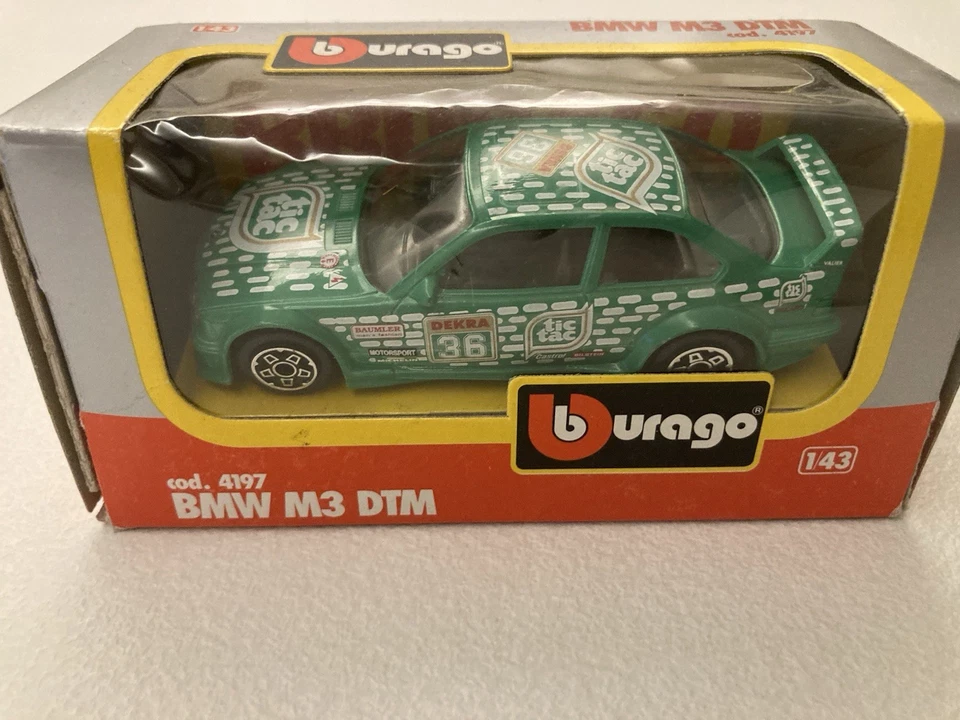 MODELLINO DIE CAST 1:43 " BMW M3 DTM " BURAGO (Cod. 4167) - BOXED - Immagine 1 di 1