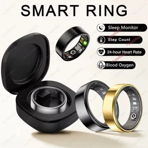 2025 New Smart Ring Heart Rate and Blood Oxygen Monitor IP68 & 5ATM Waterproof - Picture 1 of 9