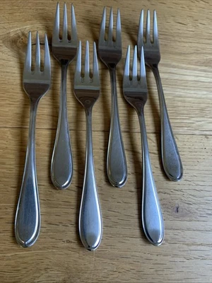 WMF Antwerpen Cromargan Acciaio Inox Posate 6 Forchette Cucina 15,7 CM Usato - Immagine 1 di 4