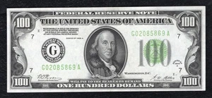 FR. 2151-G 1928-A $100 FRN FEDERAL RESERVE NOTE CHICAGO, IL GEM UNCIRCULATED - Picture 1 of 2
