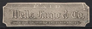 Wells, Fargo & Co. Kurier Lokalpost USA Ex Johnstone & Waterhouse - Bild 1 von 1
