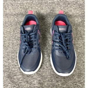 Vionic Miles II Damen 5Wide Navy Pink Walking Sneaker Komfort Fußgewölbestütze - Bild 1 von 10