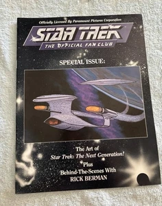 Star Trek The Official Fan Club #60 February / March 1988 Art of ST:TNG on cover - Picture 1 of 6