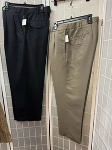 Izod/Croft&Barrow, Herren, 2 Hosen, schwarz, braun, Größe 36, Taschen, Reißverschluss, Knopf.! - Bild 1 von 16