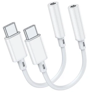 USB C to 3.5mm Headphone Jack Adapter for iPhone 16 Pro Max Plus/15 Pro Max, ... - Picture 1 of 6