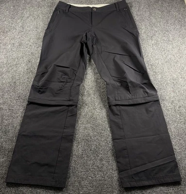 REI Pants Women's 6 Black Convertible Zip Off Legs Stretch Performance Hiking - Image 1 of 4