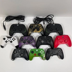 10x PowerA, NACON, Gioteck, Razer, Thrustmaster Controllers FOR PARTS OR REPAIRS - Picture 1 of 8