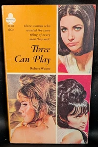 Three Can Play by Robert Wayne Midwood 33-809 c1967 Paperback Vintage Sleaze - Picture 1 of 4