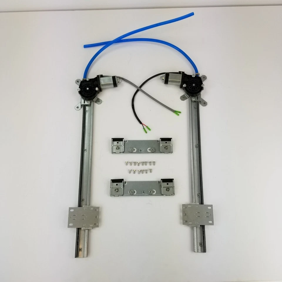 2-Door Flat Glass power window Crank 12V conversion kit Fits Ford 1948-56 Truck  - Image 1 of 4