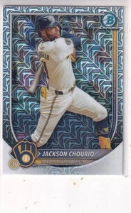 2025 Bowman #11 Jackson Chourio Chrome Mojo Refractor - Picture 1 of 2