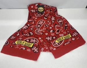 Guns N' Roses Schal rot Paisley Winter Acryl 72" x 8 3/4" - Bild 1 von 5