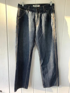 Vintage Levis Jeans Blue Carpenter Baggy Loose Straight Y2K Denim 34x34 - Picture 1 of 8