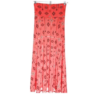 Lularoe Red Maxi Skirt Size S - Graphic Print - Picture 1 of 4