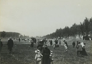 France Jaubertes Aviation Airfield inauguration by Lt de Malherbe old Photo 1913 - Imagen 1 de 3