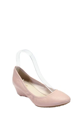 Cole Haan Grand.OS Mujer Cuero Deslizable Tacones de Cuña Rosa Claro Talla 6.5 B Foto 1 de 4
