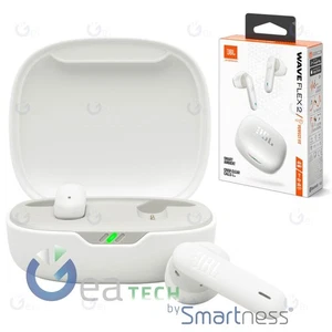 JBL WAVE FLEX 2 Kopfhörer IP54 In-Ear Bluetooth + MIC Voice Aware Weiß - Bild 1 von 3