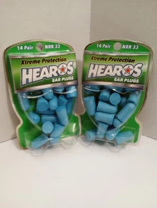 Lot of 2 HEAROS Xtreme Ear plugs 14 count pkg. Disposable Foam NRR 33 - Picture 1 of 1
