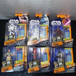 Star Wars Saga Legends Hasbro 2011 Lote de 6 Spacetrooper Stormtrooper Boba Mace - Imagen 1 de 13