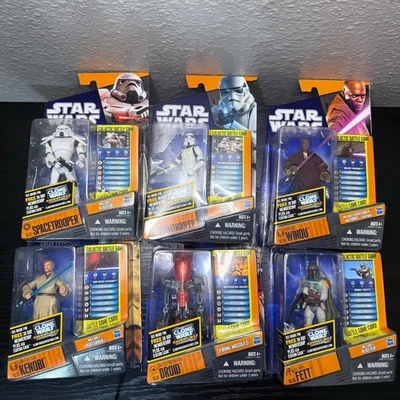 Star Wars Saga Legends Hasbro 2011 Lote de 6 Spacetrooper Stormtrooper Boba Mace Foto 1 de 4