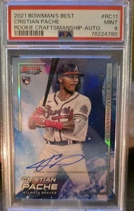 2021 Bowman Best Rookie Craftsmanship Cristian Pache Auto RC Atlanta Braves /99 - Picture 1 of 1