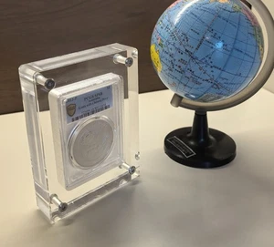 Estuche protector de exhibición de acrílico caja de cristal para 2 soportes PCGS espalda con espalda - Imagen 1 de 7